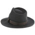 Tampa - Walrus Hats Grey Center Dent Wool Felt Fedora Hat